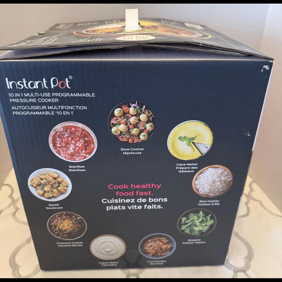 Instant Pot 10-in-1 Multi- Use Programmable Pressure Cooker 6 Quart Ultra 60 - Picture 3 of 7